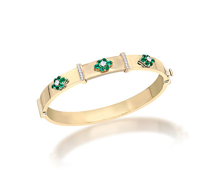 Diamond and Emerald bracelet